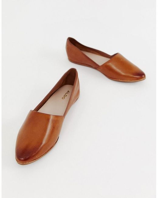 aldo blanchette leather flats