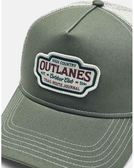 Pull&Bear Green Outlanes Trucker Cap for men