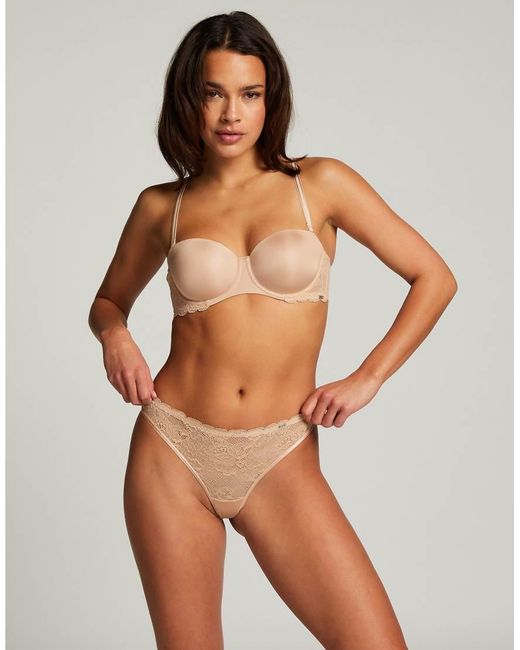Hunkemöller Brown Angie Padded Strapless Underwired Bra