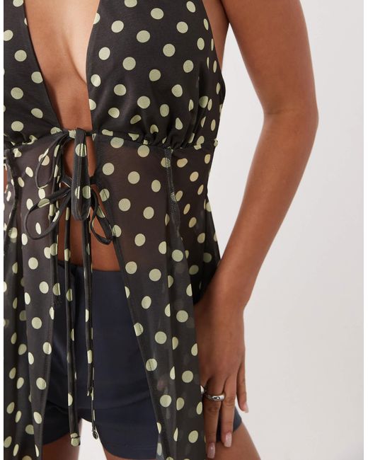ASOS Natural Asymetric Split From Halter