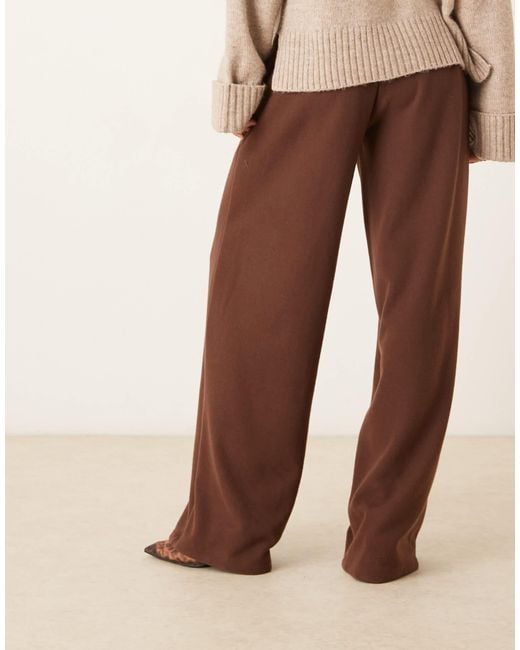 ASOS Brown Supersoft Oversized Barrell Leg jogger