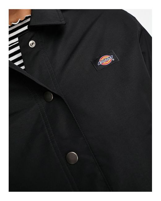 Dickies Blue Oakport Cropped Coach Jacket