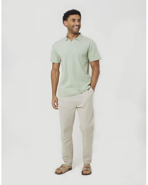 Brave Soul Green Trophy Neck Polo Shirt for men
