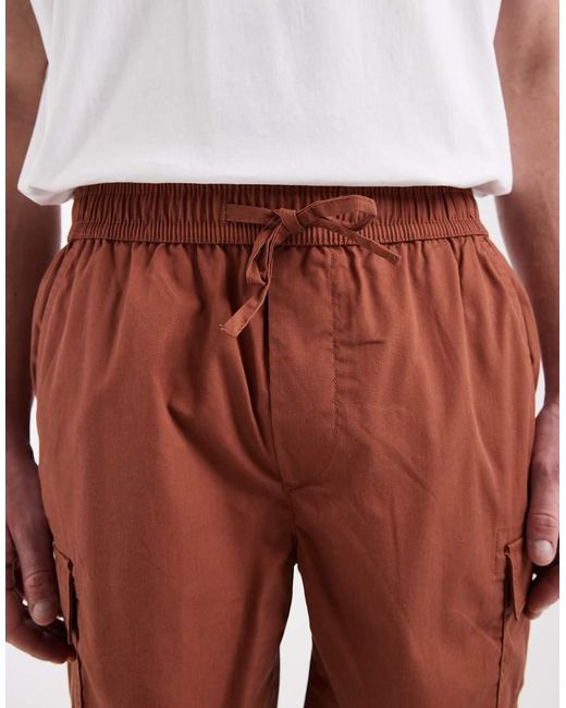 Only & Sons White Cargo Short for men