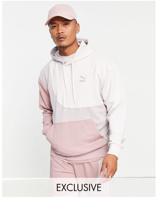 Exclusivité asos - - convey - sweat à capuche color block PUMA pour homme  en coloris Rose | Lyst