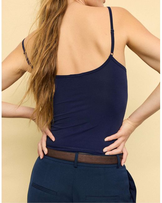 Stradivarius Blue – basic-tanktop