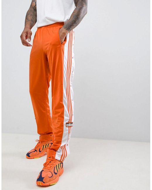 Adidas Originals Adibreak Popper Sweatpants In Orange Dh5750 for men
