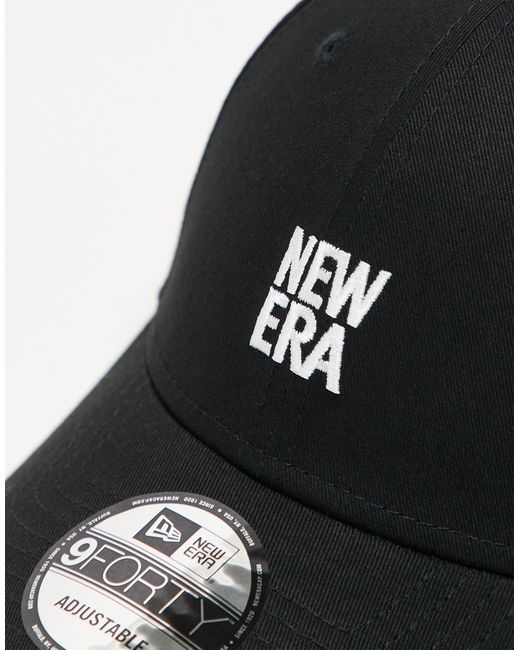 Gorra negra con logo 9forty KTZ de color Black