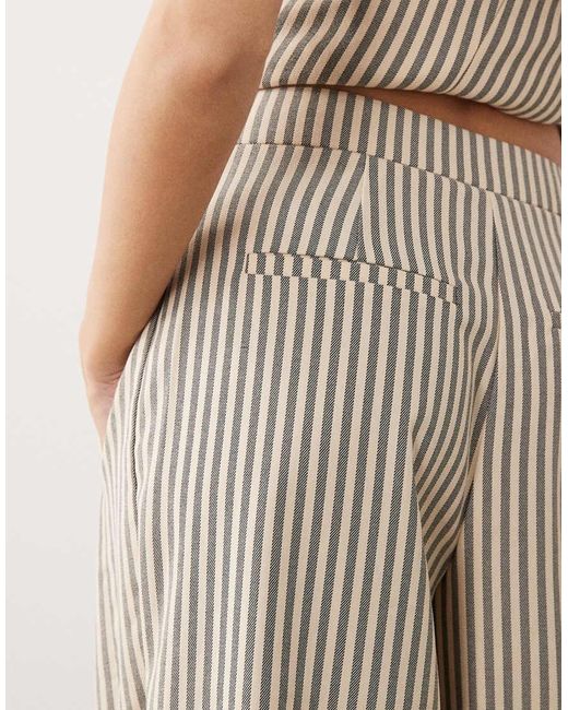 ARRANGE Natural Tailored Barrel Trousers Co-ord