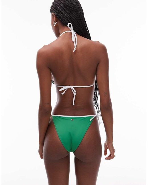 Tommy Hilfiger Green String Bikini Bottoms
