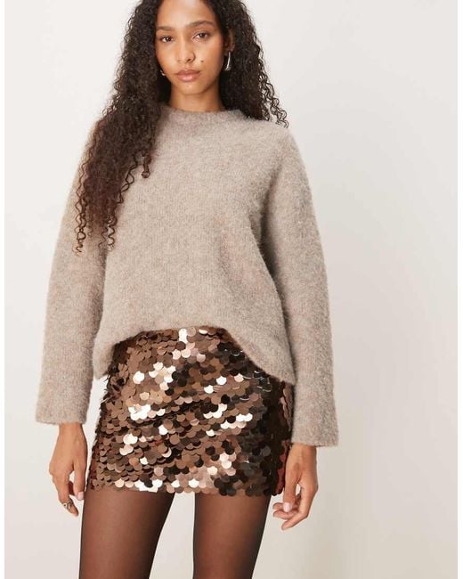 Glamorous Brown Mini Skirt