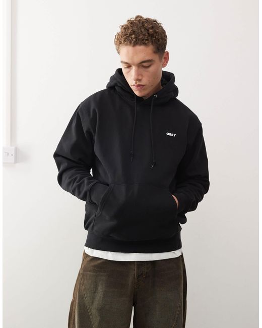 Obey – kapuzenpullover in Black für Herren