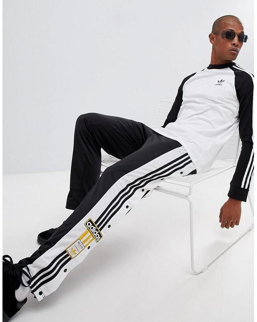 adidas Originals Adibreak Popper Joggers In Black Cz0679 for Men | Lyst