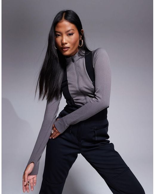 ASOS 4505 Ski & Snow Blue 4505 petite – ski – wasserabweisende, ausgestellte softshell-skihose