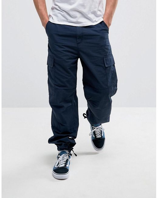 Carhartt WIP Cotton Cargo Pants in Navy (Blue) for Men | Lyst