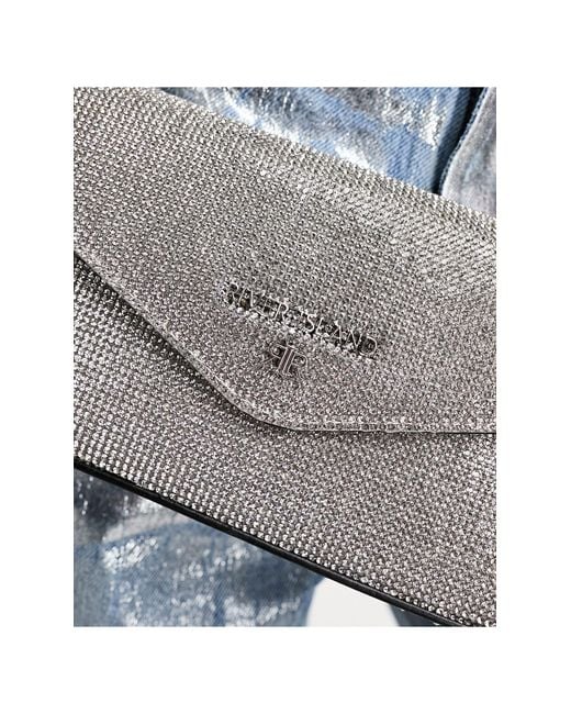 River Island Diamante Shoulder Crossbody Bag in Metallic Lyst