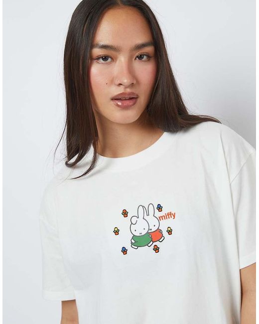 Skinnydip London White Miffy Flower Garden T-Shirt