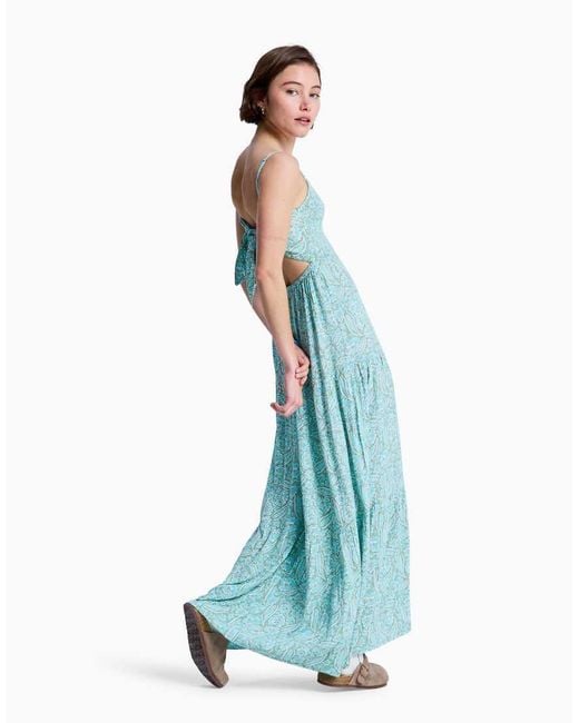 Roxy Blue Tropical Glow Maxi Printed
