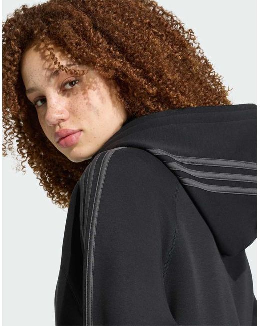 Adidas Originals Black Sst 2.0 Cropped Hoody