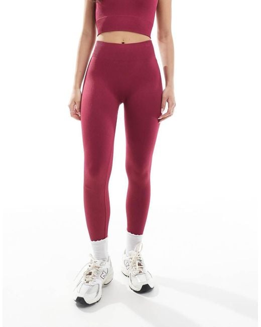 ONLY Naadloze Legging in het Red
