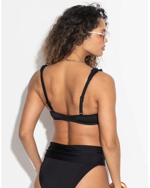 Pour Moi Black Ocean Breeze Non Padded Bikini Top