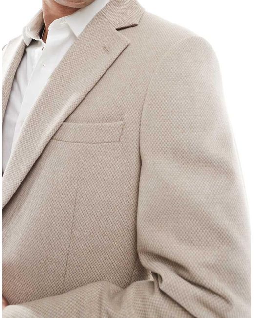 ASOS Multicolor Wool Blend Slim Suit Jacket for men