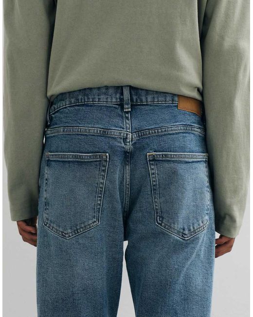 Mango Blue Tapered Jean for men
