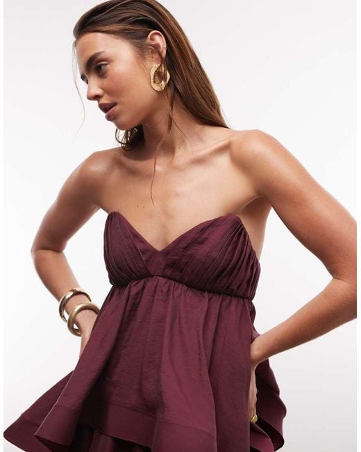 ASOS Tiered Structured Ruffle Maxi Dress