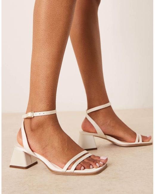 Asos Design Wide Fit Natural Asos design – honeydew – sandalen