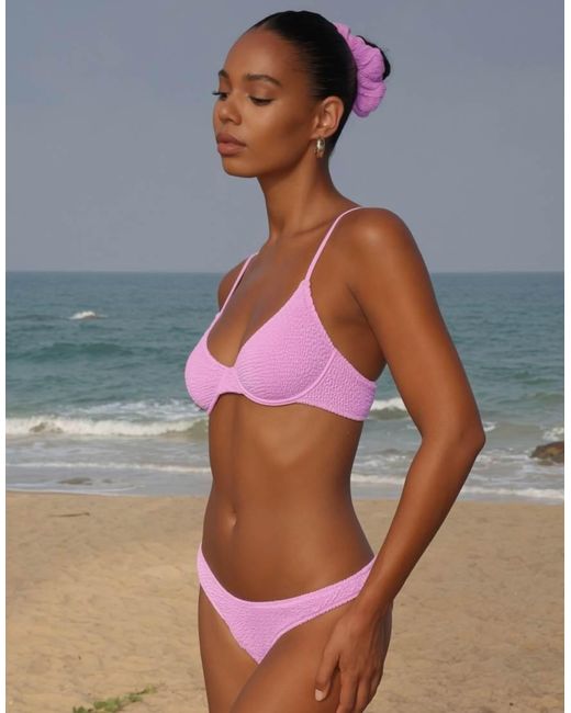 Moda Minx Blue Scrunch Underwire Top
