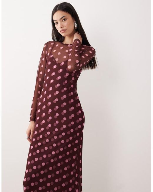 Never Fully Dressed Pink Mesh Midaxi Dress