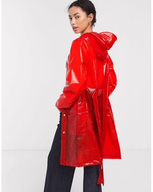 Rains transparent jacket sale