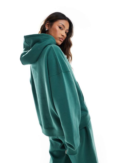 Kaiia Green Logo Oversized Hoodie Co-Ord