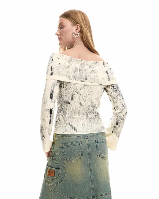 Fine oslo - pull Desigual en coloris White