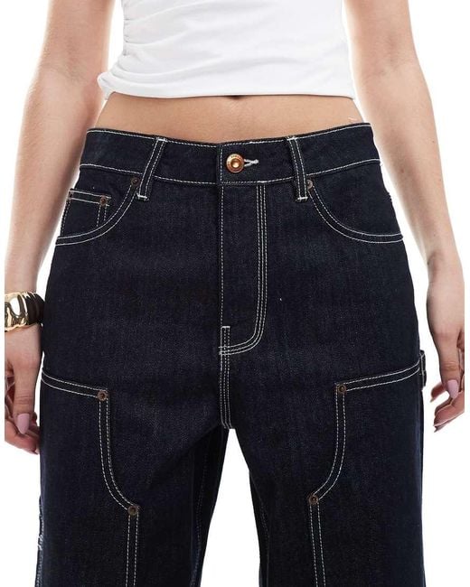French Connection Blue Denver Relaxed Carpenter Jeans