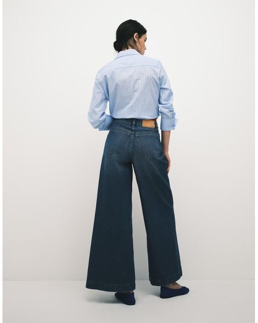 ASOS Blue Wide Leg Palazzo Jeans