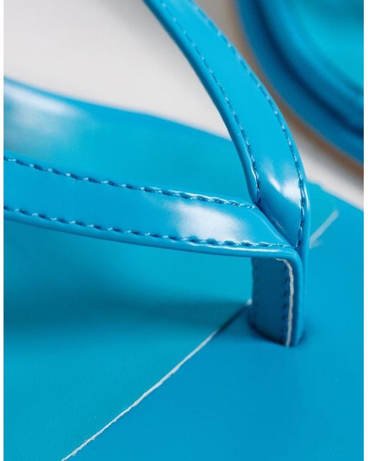 Glamorous Blue Heeled Sandals
