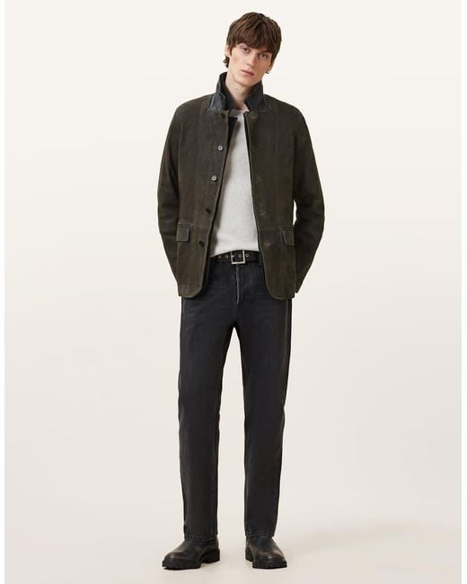 Americana Survey Lthr De AllSaints de hombre de color Black