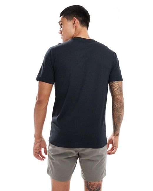 Camiseta negra con logo en relieve icon Abercrombie & Fitch de hombre de color Blue