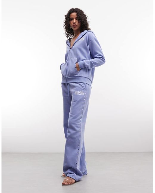 Von Dutch Blue Hooded Sweatshirt