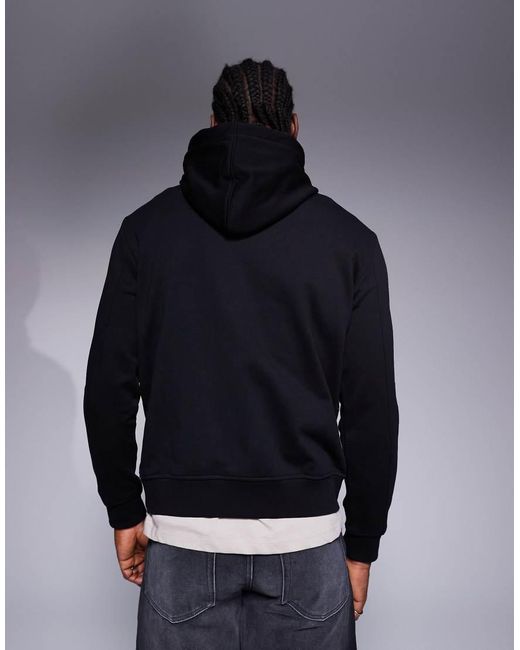 ARMANI EXCHANGE Blue Lunar Capsule Snake Hoodie for men