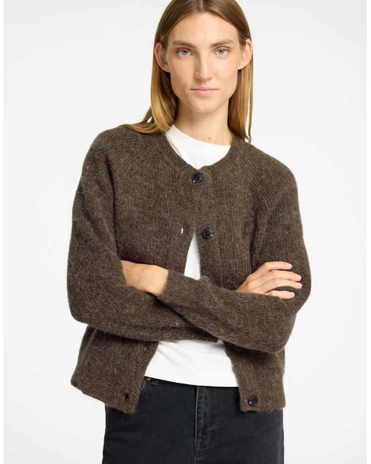 SELECTED Brown Cardigan