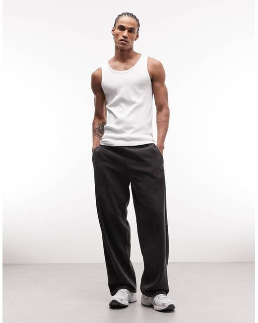 Weekday White Standard Fit Vest Tank Top for men