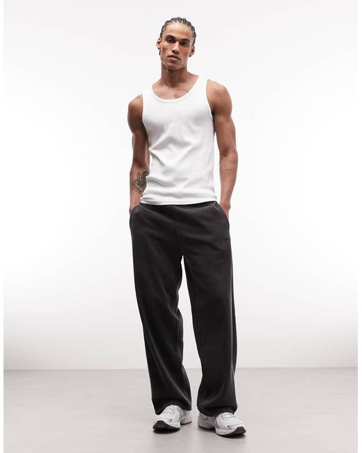 Top Senza Maniche Con Vestibilità Classica di Weekday in White da Uomo