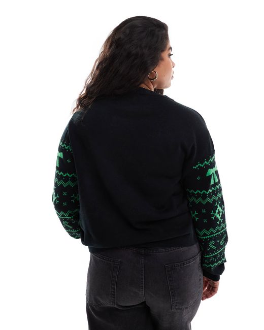 ASOS Green Asos design curve – weihnachtspullover mit norwegermuster