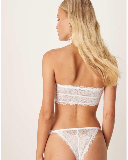 Free People Natural Bring Me Another Lace Bikini Brief