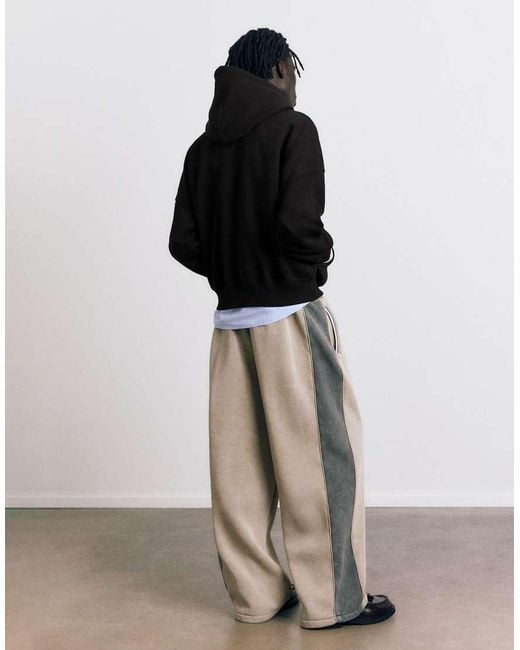 Pull&Bear Black Stwd Division Hoodie for men