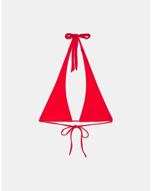 Pull&Bear Red Multi-way Bikini Top