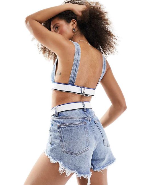 HUGO Blue Hugo Denim Shorts