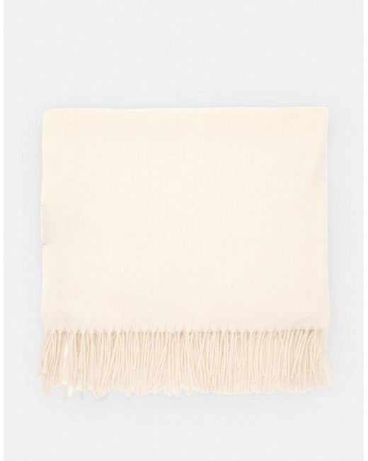 Sciarpa Con Frange di Pull&Bear in Natural